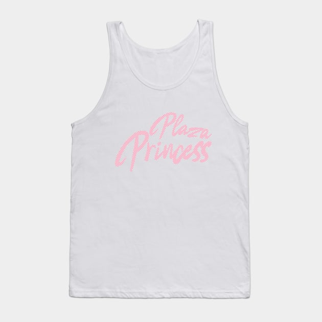 Plaza Princess (pink and whited checked) Tank Top by Becky-Marie